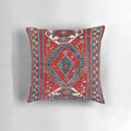 Antique Oriental medallion tribal rug print decorative throw pillow