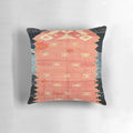 Antique Turkish Kilim Print Pillow - Vintage Rug Carpet Cushion
