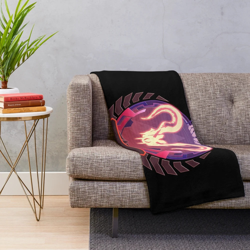Apex Legends inspired plush blanket featuring the Apex Predator design