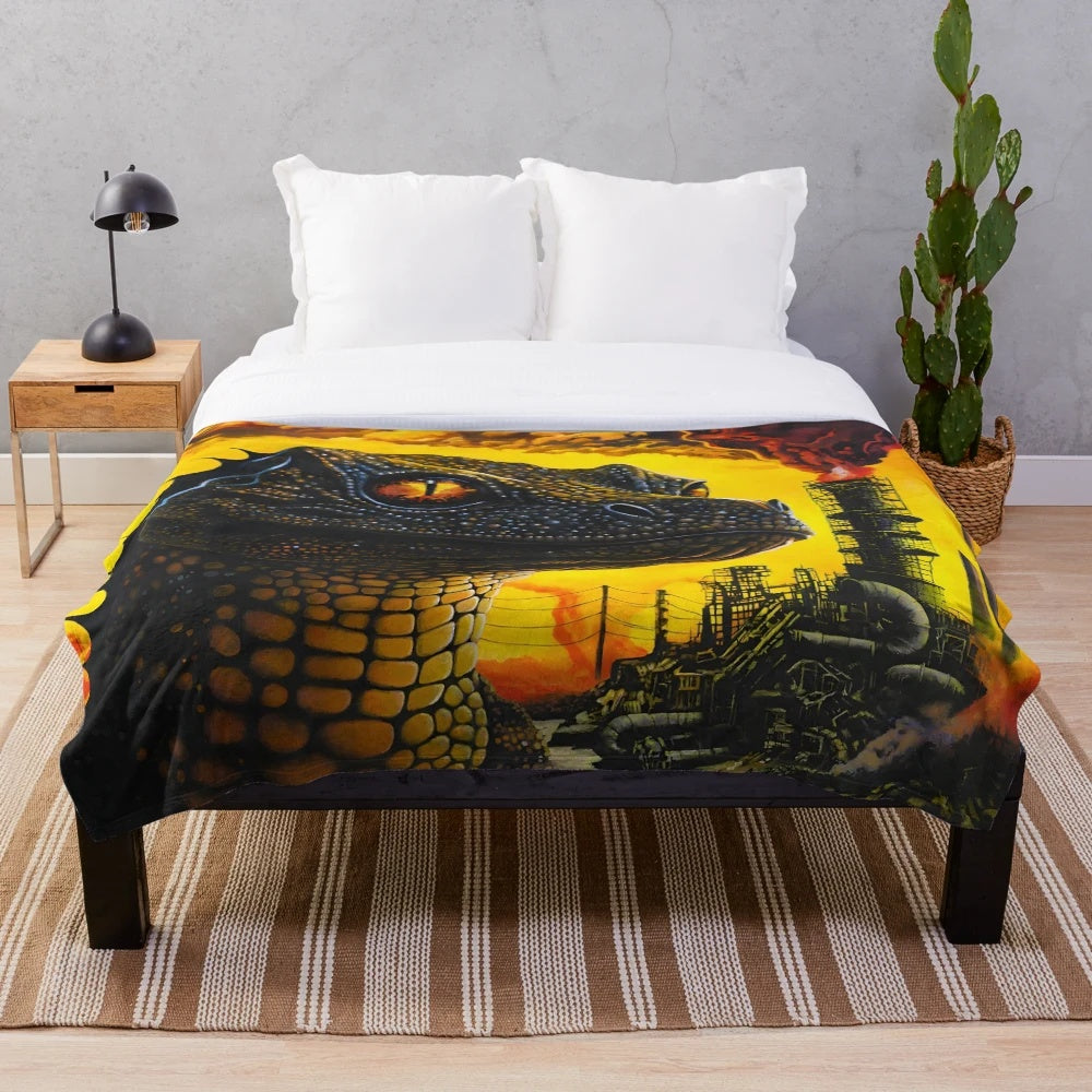 King Gizzard Inspired Apocalyptic Plush Blanket