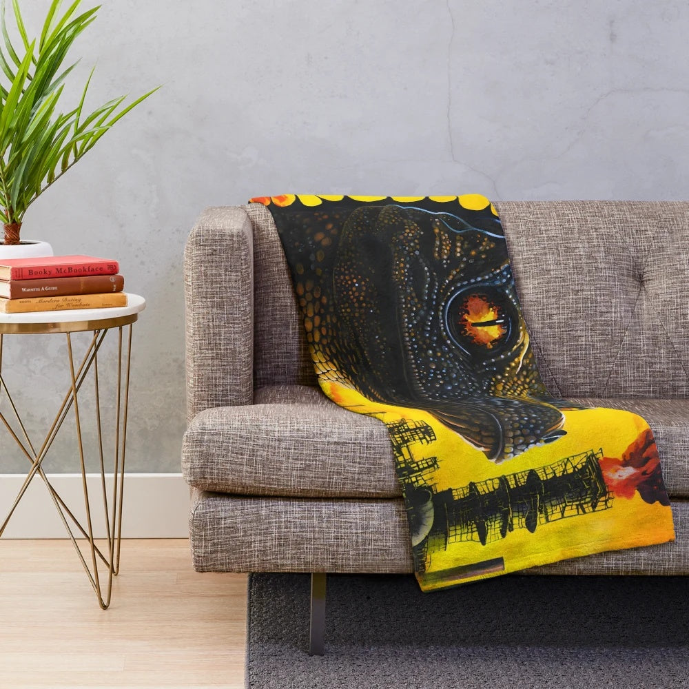 King Gizzard Inspired Apocalyptic Plush Blanket