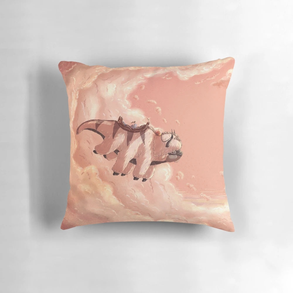 Soft and cuddly Appa plush pillow inspired by the air bison from Avatar: The Last Airbender