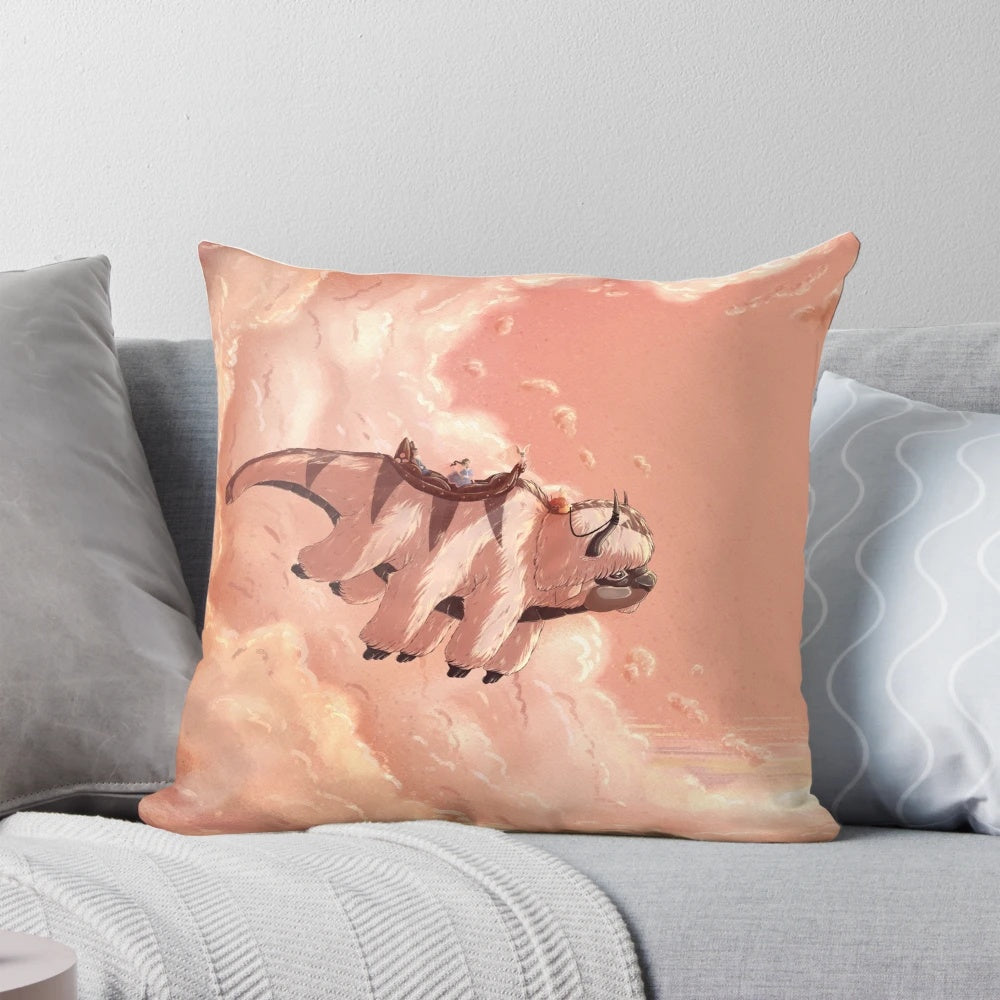 Soft and cuddly Appa plush pillow inspired by the air bison from Avatar: The Last Airbender