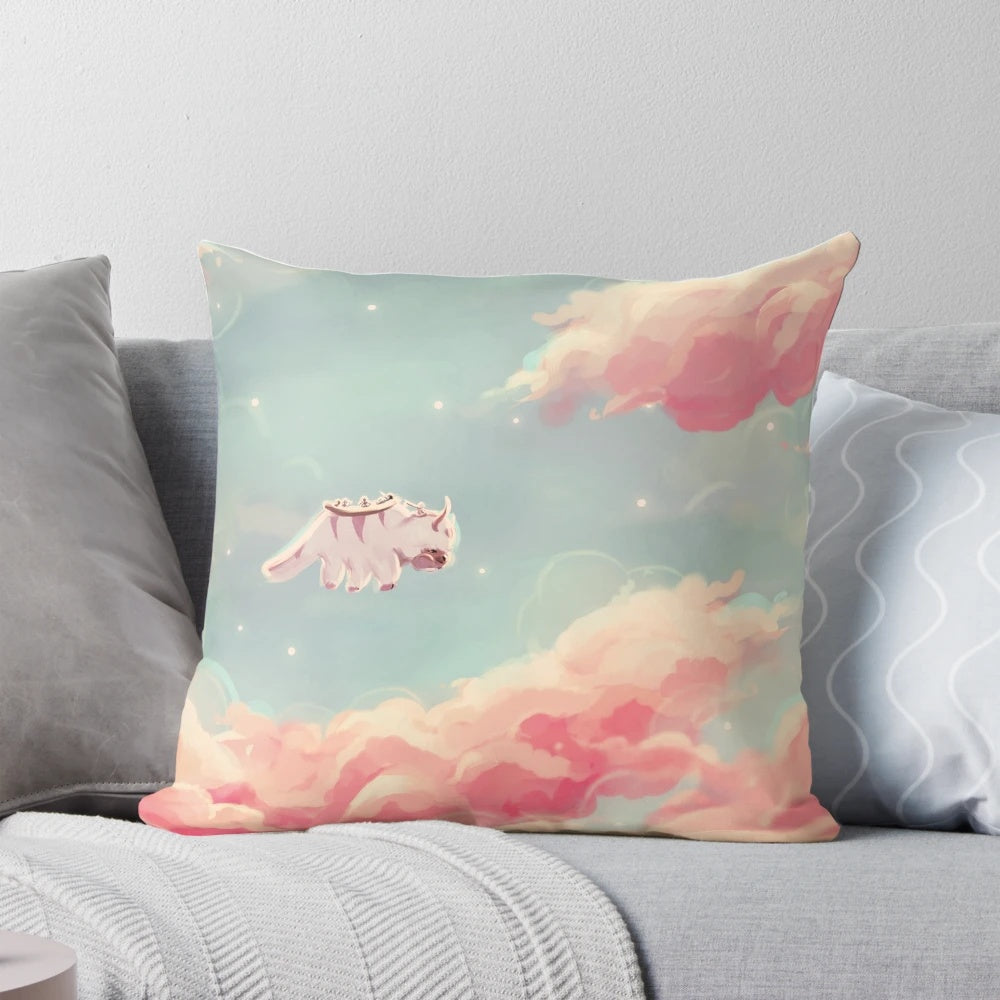 Soft and cozy pillow featuring Appa, the iconic sky bison from Avatar: The Last Airbender