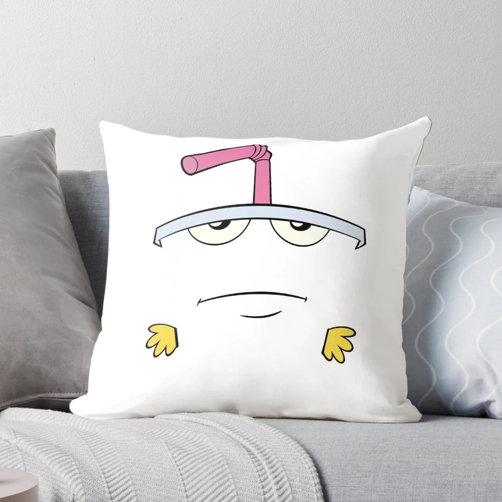 Aqua Teen Hunger Force Master Shake Pillow - Funny Cartoon Character Decor