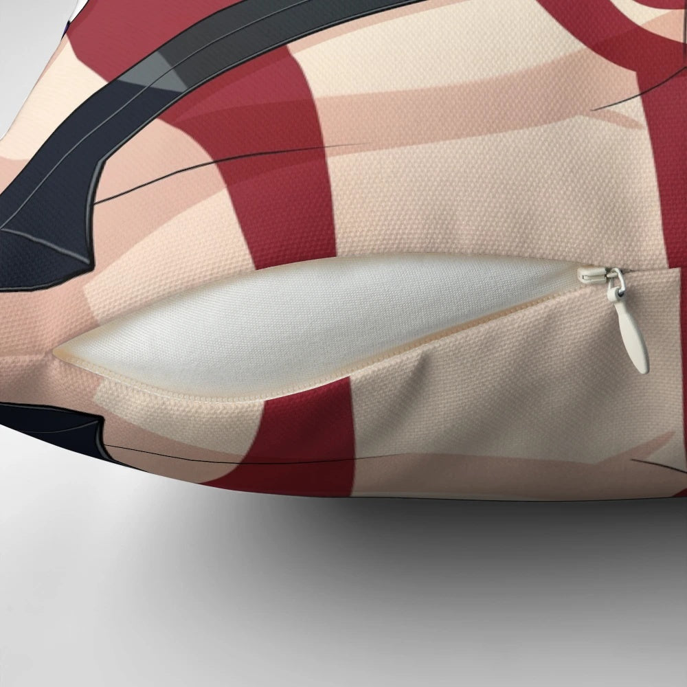 Soft, plush pillow featuring the Arataki Oni character from the popular anime-inspired game Genshin Impact.