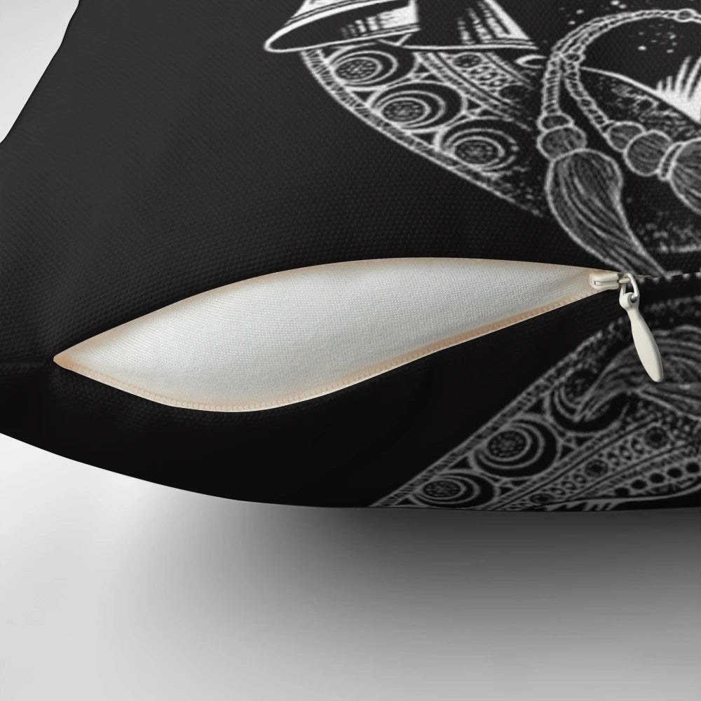 Architect's Pillow - Stylish modern home decor throw pillow with a sleek, minimalist design.