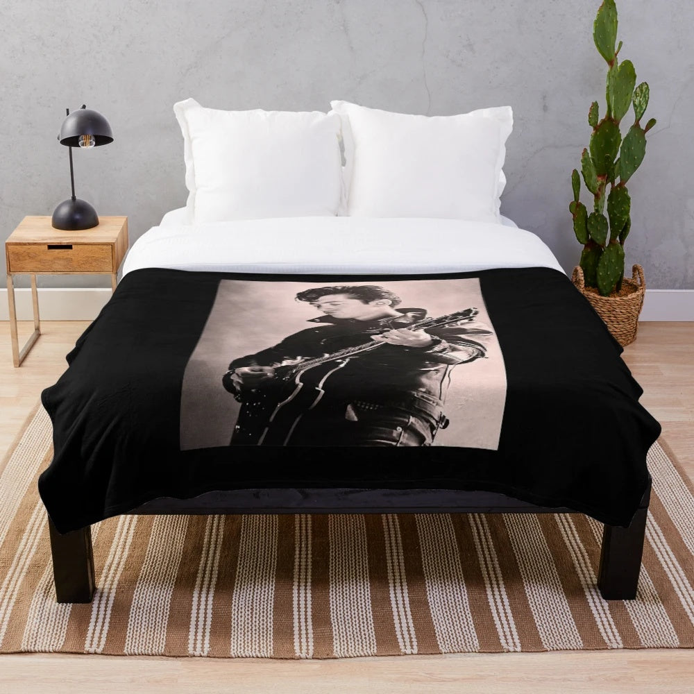 Arctic Monkeys Inspired Plush Blanket featuring Alex Turner