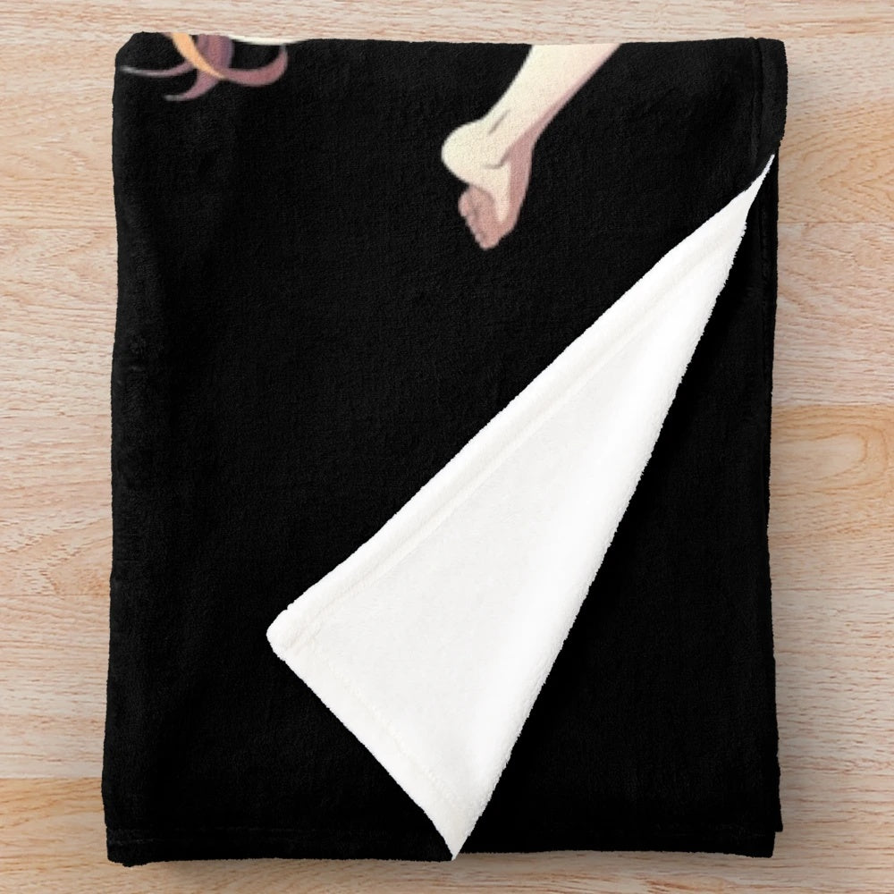 Arifureta anime plush blanket featuring character designs