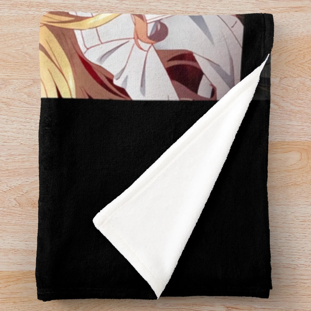 Arifureta-inspired plush blanket featuring the main characters