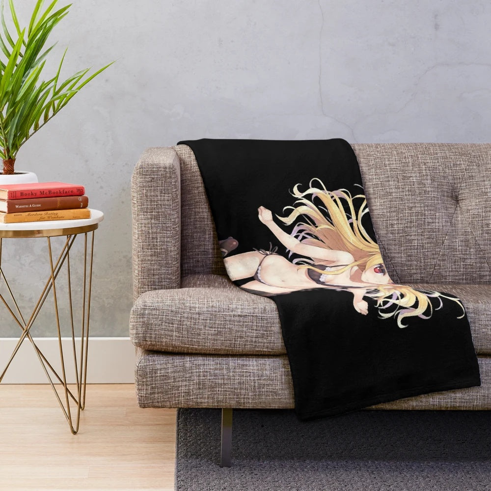 Arifureta anime-inspired plush blanket featuring characters from the popular series