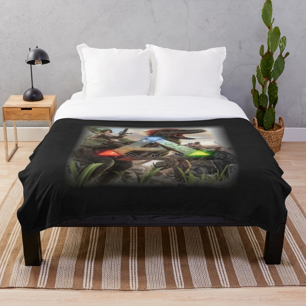 Ark Survival Evolved Dinosaur Plush Blanket