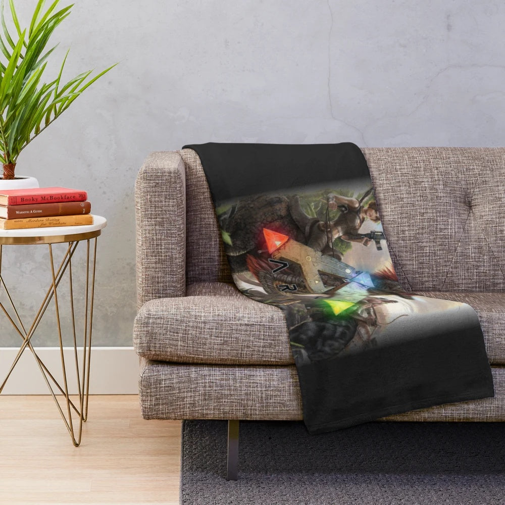 Ark Survival Evolved Dinosaur Plush Blanket