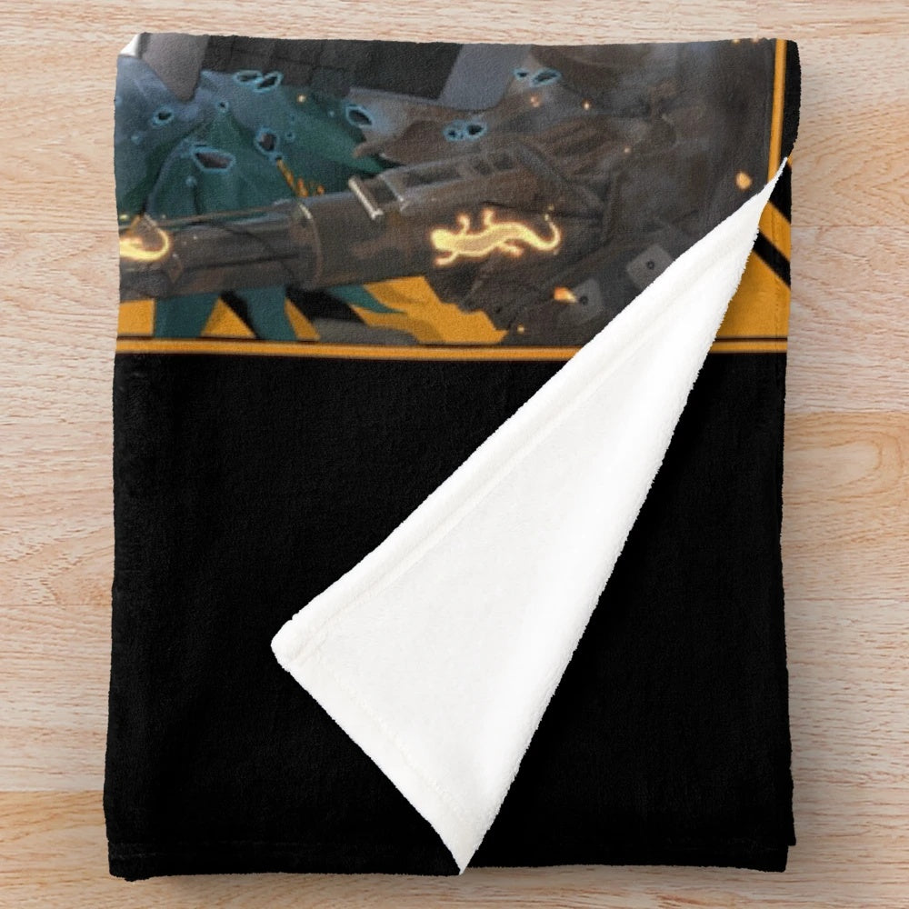 Arknights-inspired plush blanket featuring characters from the mobile game