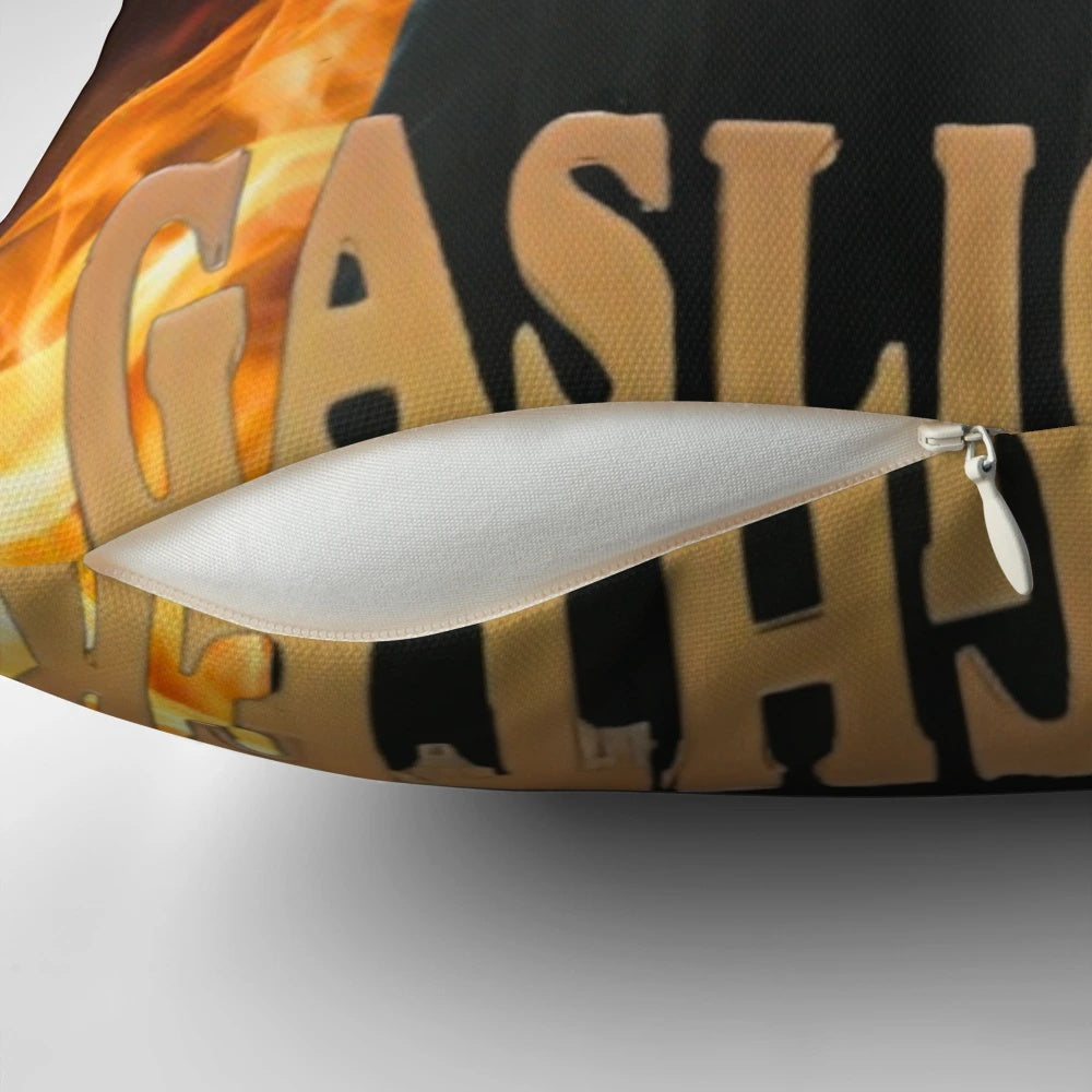 Armand - Certified Gaslighter Pillow, a decorative pillow featuring the character Armand from The Vampire Chronicles