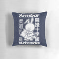 Armbar artwork jiu jitsu pillow featuring a kawaii, cute design for Brazilian Jiu-Jitsu and grappling enthusiasts
