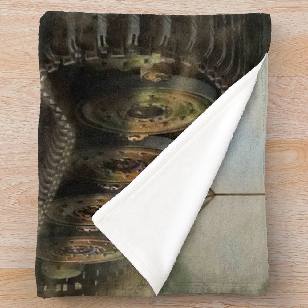 Panzer Tiger military tank plush blanket
