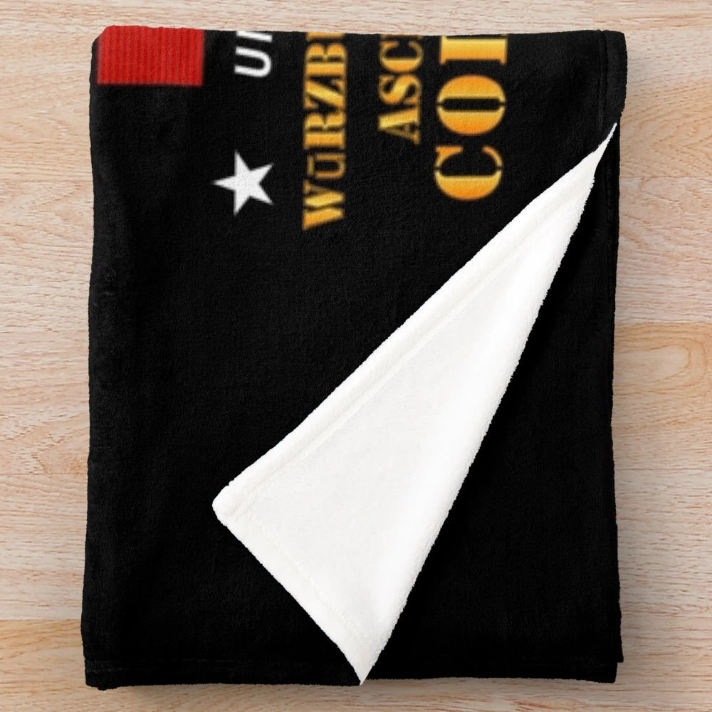 Army 3rd ID Germany Cold War Service Plush Blanket