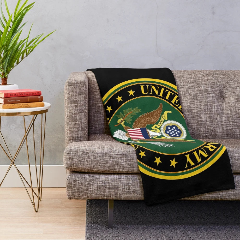 Army-inspired plush blanket for US Army veterans and military supporters