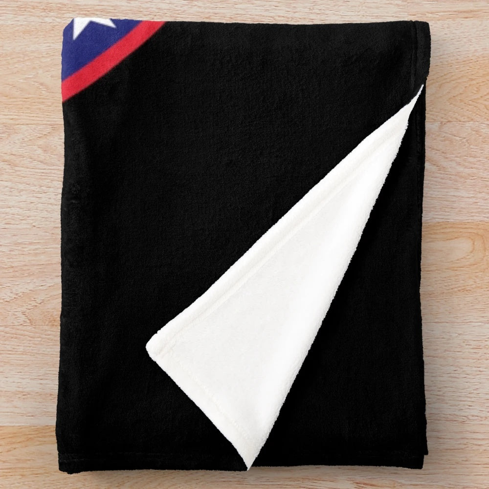 Army National Guard inspired plush blanket
