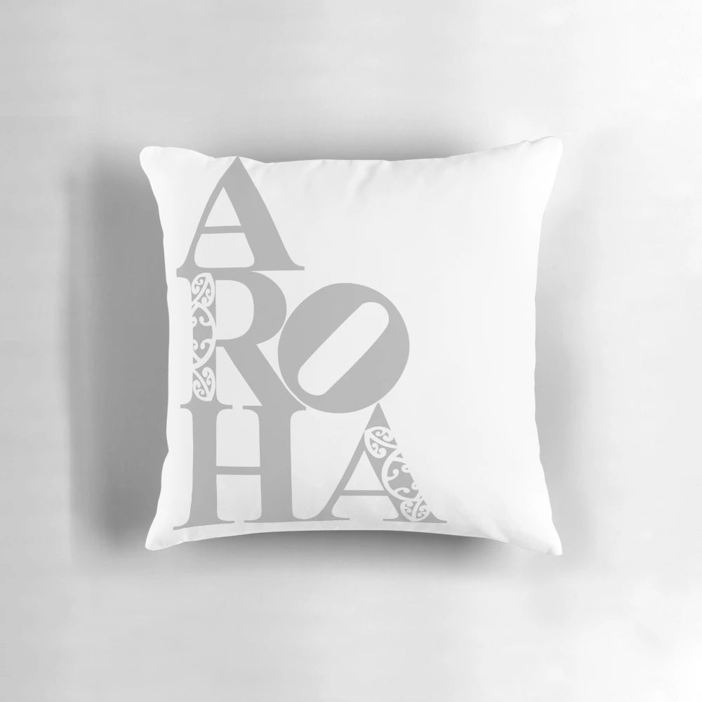 Aroha (Love) New Zealand Kiwi Decorative Throw Pillow