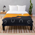 Dune 2021 movie-inspired plush blanket featuring the desert landscape of Arrakis