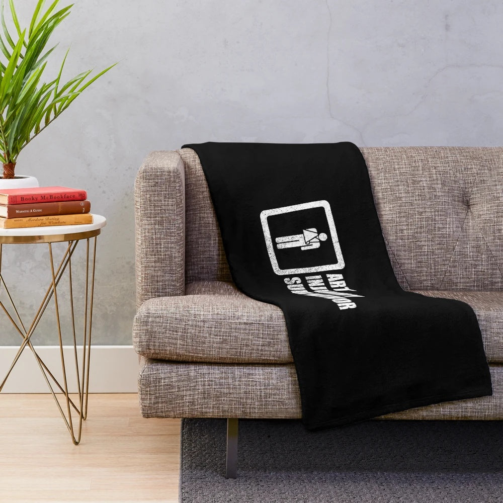 Art Injury Survivor Plush Blanket