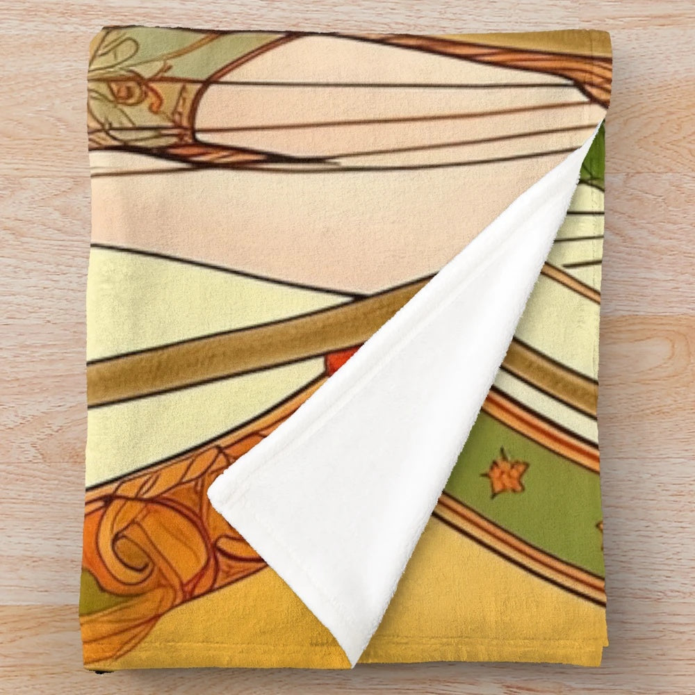 Artemis Greek Goddess Themed Plush Blanket