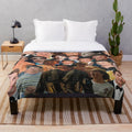 Miles Teller photo collage design on a soft, plush blanket