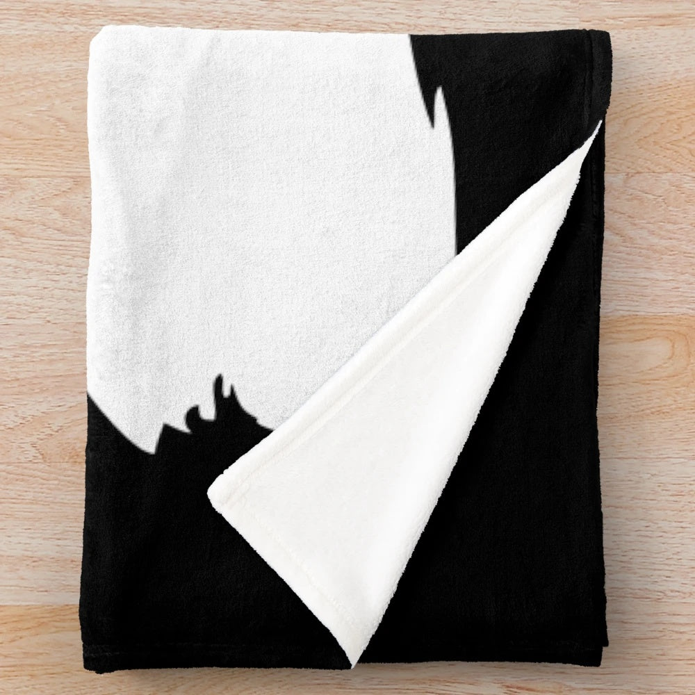 Plush blanket featuring the flag and tribal designs of the White Earth Nation