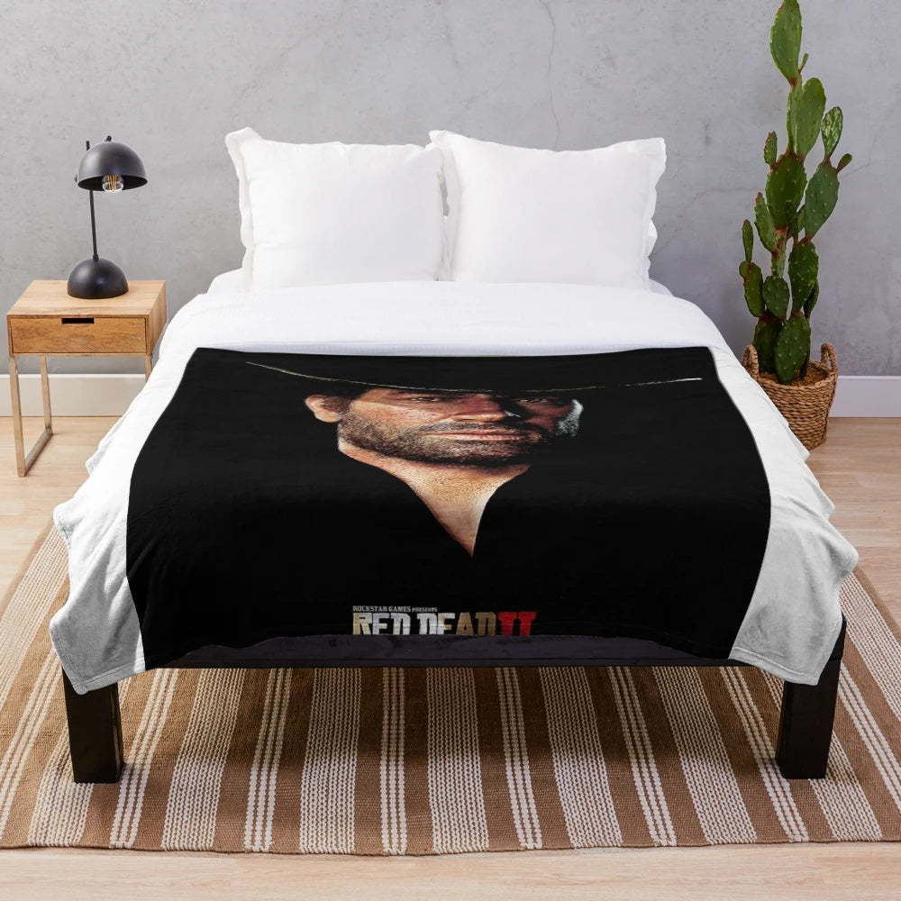 Arthur Morgan Inspired Plush Blanket