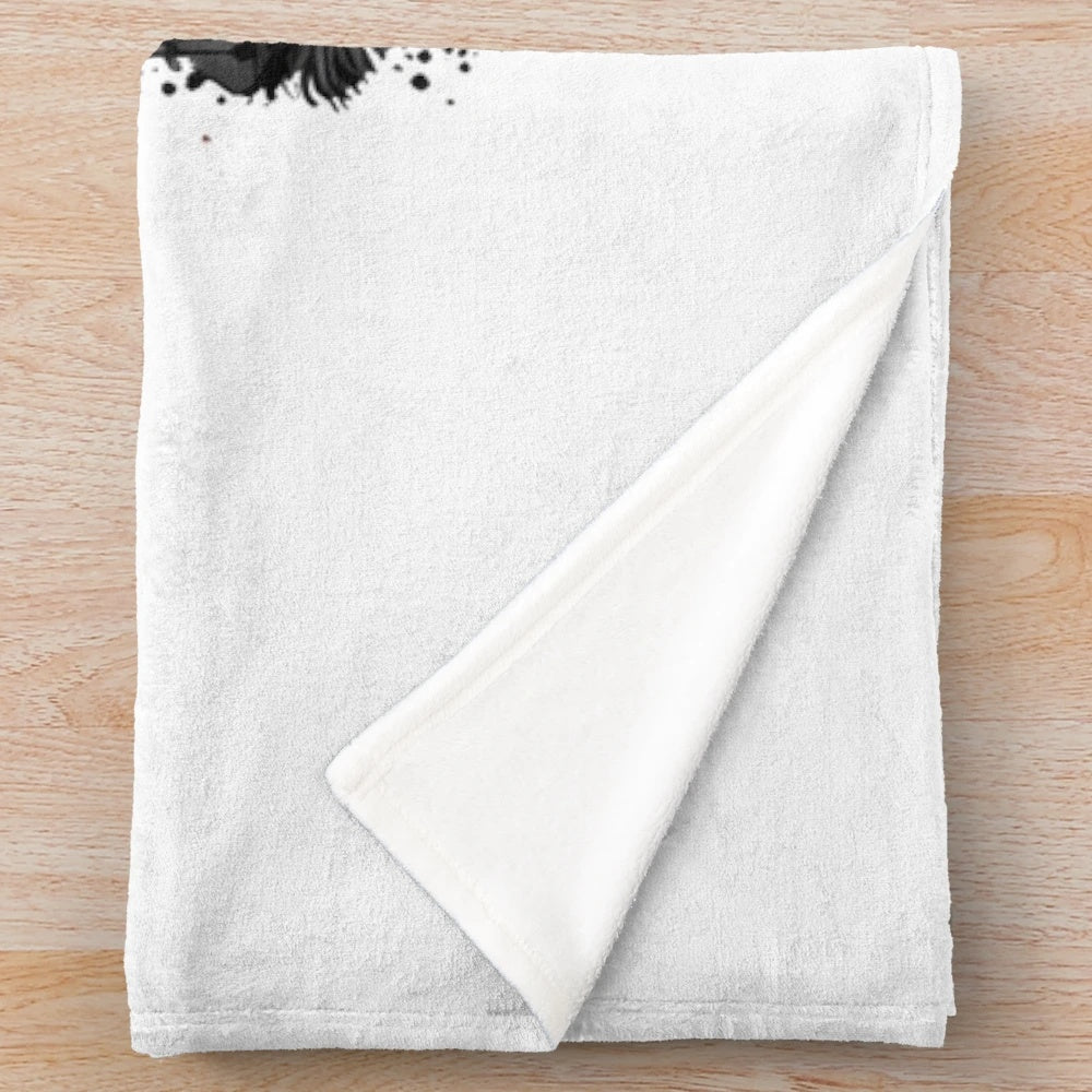 Dark Joker plush blanket with oil paint-inspired design