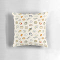 Decorative pillow with a unique cheese pattern design, perfect for cheese lovers and home decor enthusiasts.
