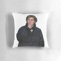 Plush pillow featuring a portrait of actor Paul Dano