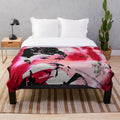 Artistic Audrey Hepburn inspired plush blanket for home decor
