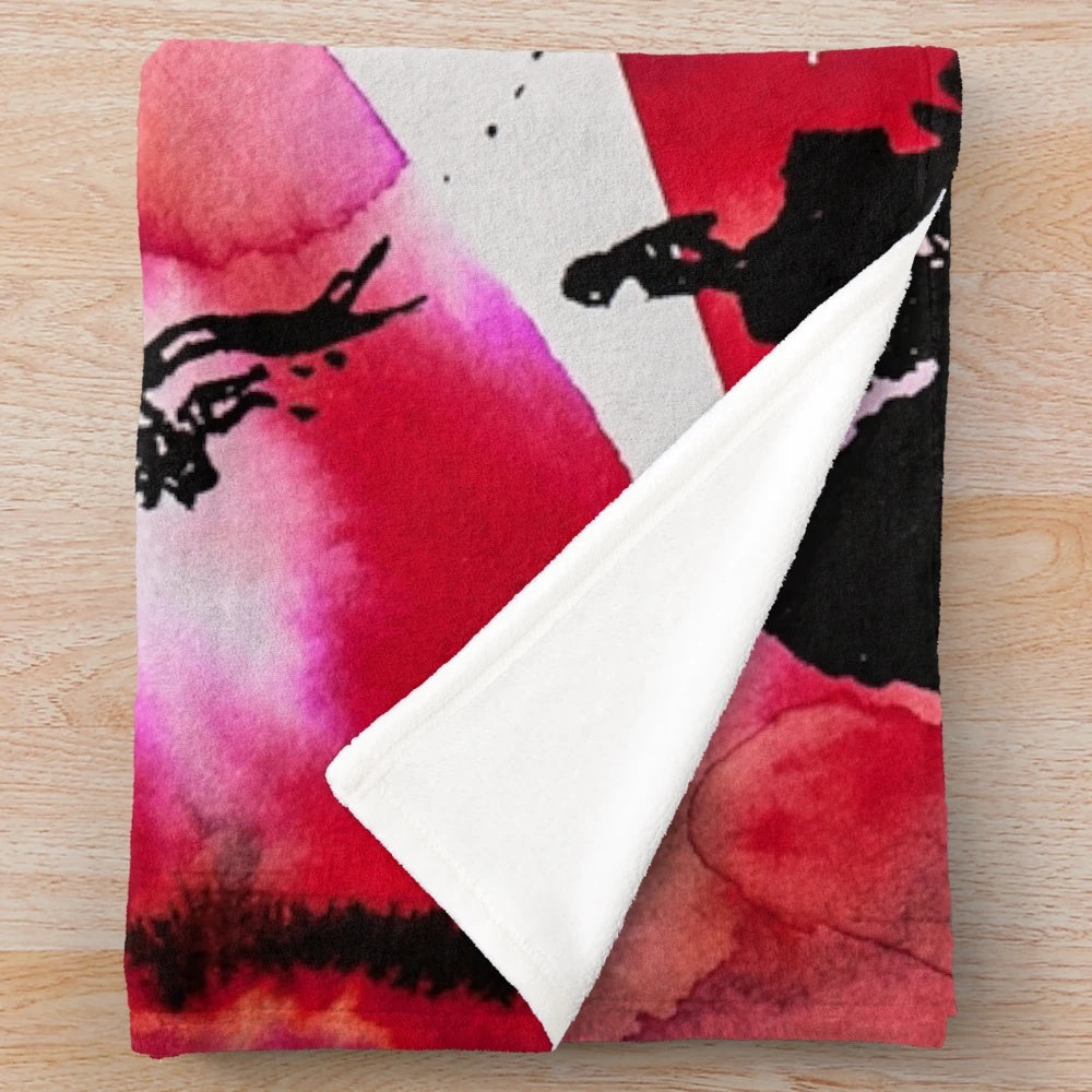 Artistic Audrey Hepburn inspired plush blanket for home decor