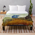 Doctor Who inspired oil painting style plush blanket