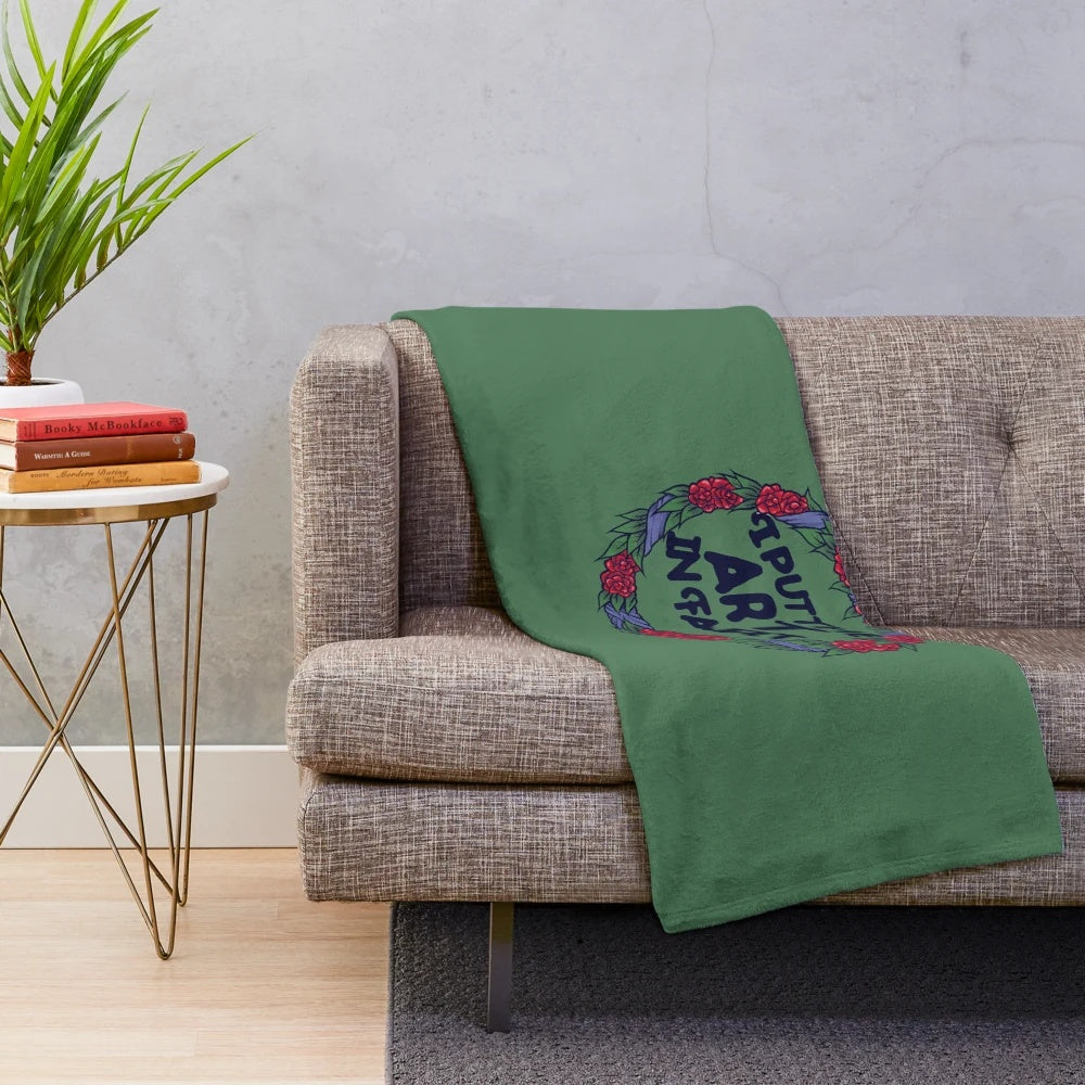 Artistic Fart Plush Blanket featuring a fun and creative design