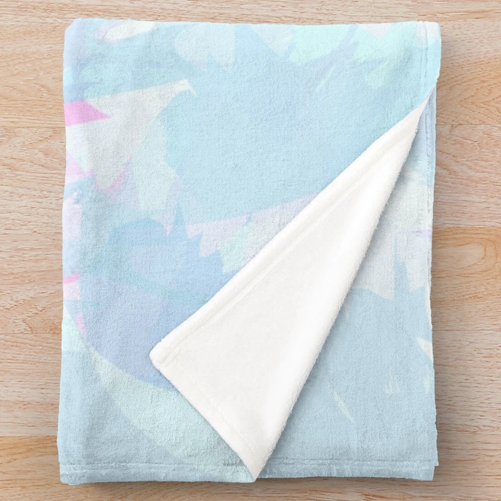 Gymnastics silhouette plush blanket for artistic gymnasts