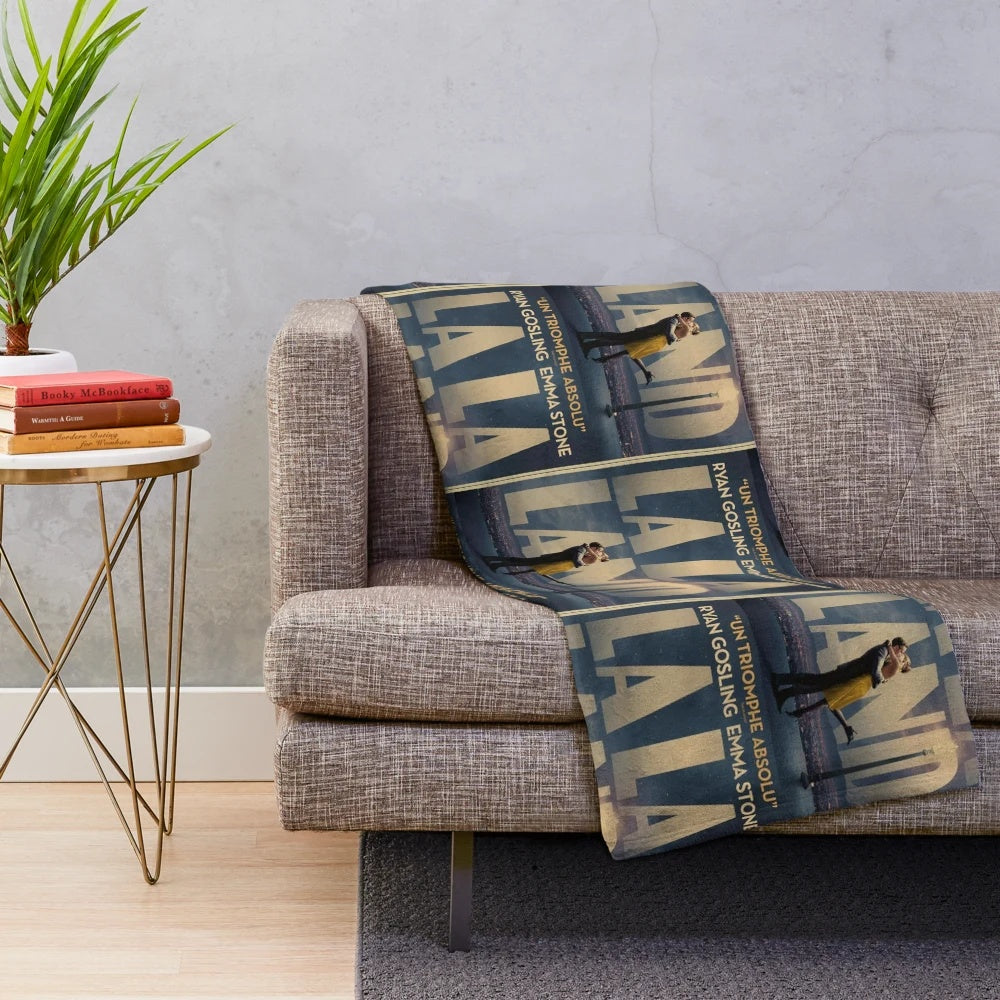 La La Island movie poster inspired plush blanket