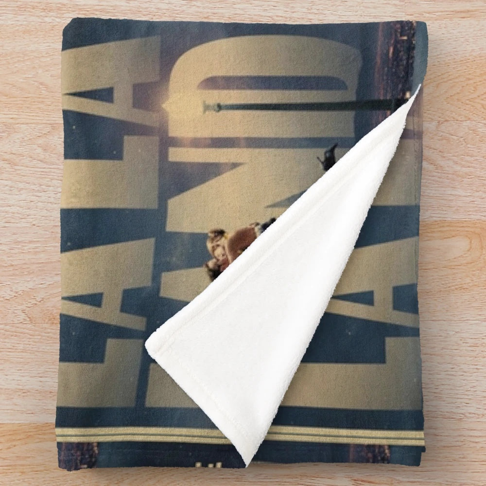 La La Island movie poster inspired plush blanket