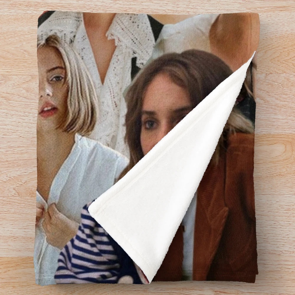 Maya Hawke Photo Collage Plush Blanket