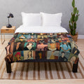 Modigliani Plush Blanket featuring the iconic artwork of the Italian artist