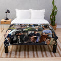 Abstract collage design featuring handsome actor Patrick Dempsey