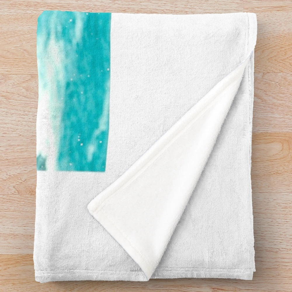 Plush blanket featuring a captivating retro portrait with a cinematic aesthetic