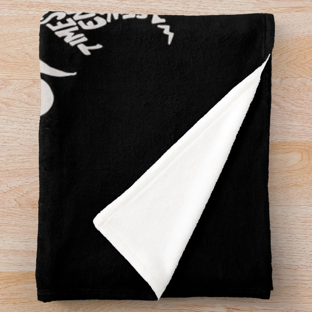 Plush blanket with a graphic portrait of the musician John Lennon
