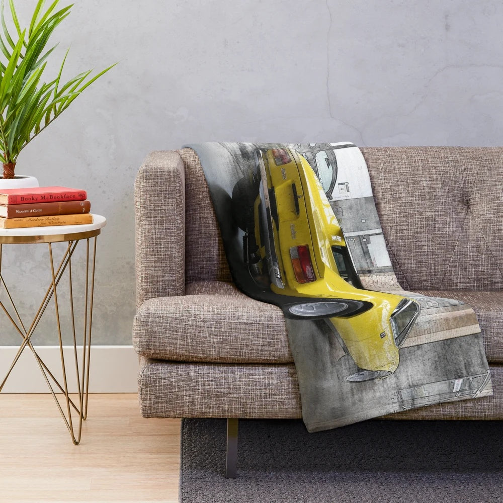 DeTomaso Pantera Inspired Plush Blanket