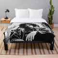 Plush blanket featuring artistic design inspired by musician Grandson
