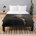 George Washington selfie parody plush blanket with classical painting inspired design
