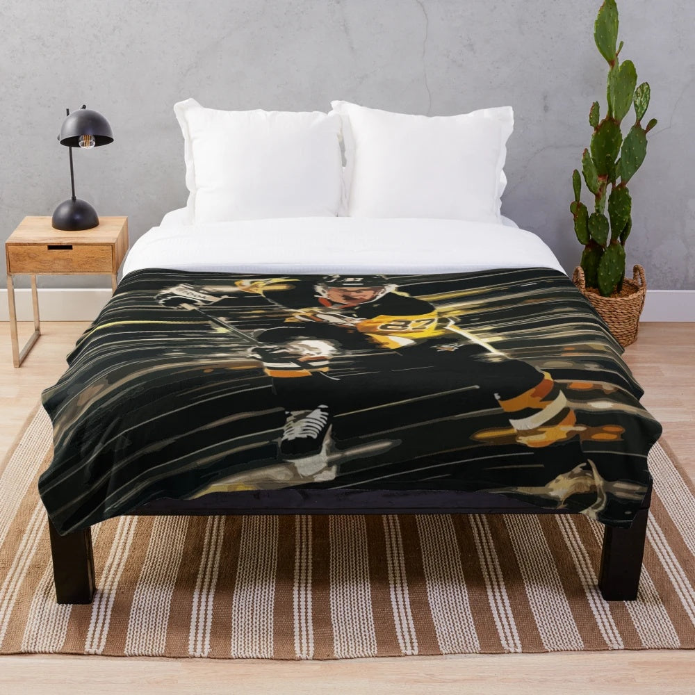 Sidney Crosby Painting Plush Blanket
